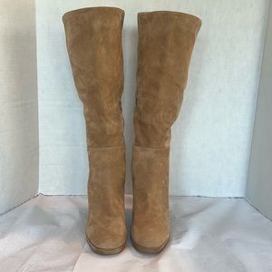 Steve Madden Marcello tan  Suede Knee High Platform Boots Women’s 10M